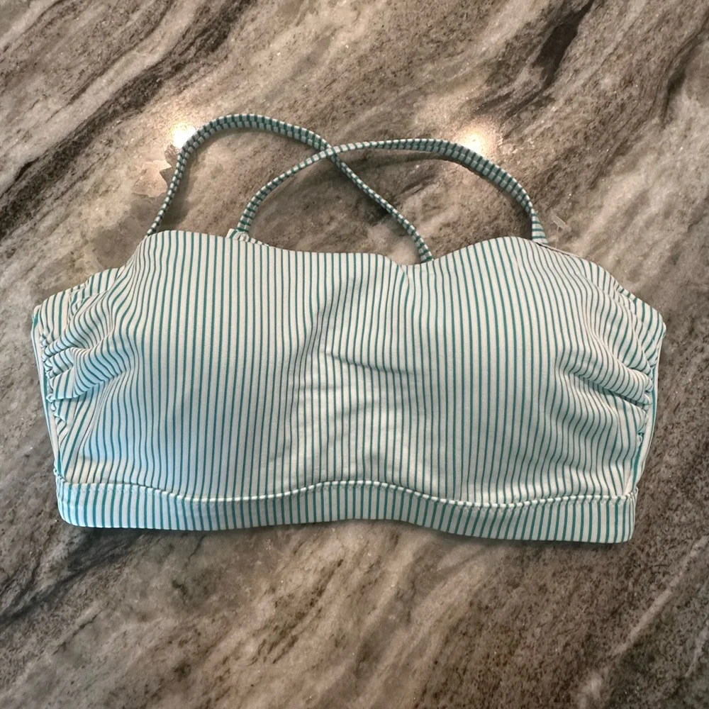 NWOT Shade & Shore Ribbed Bralette Adjustable Bikini Top, Multiple Sizes - Picture 6 of 8